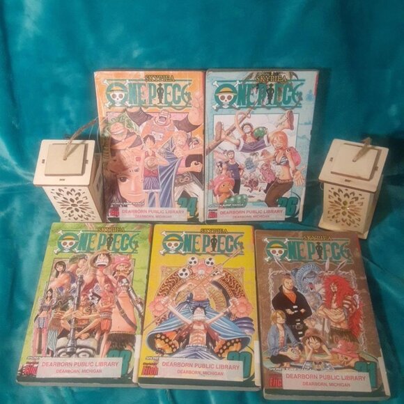 One Piece Skypiea 24, 26, 28, 30, 31 By Eiichiro Oda, Viz 5 Ex-library Manga Lot - Picture 1 of 6